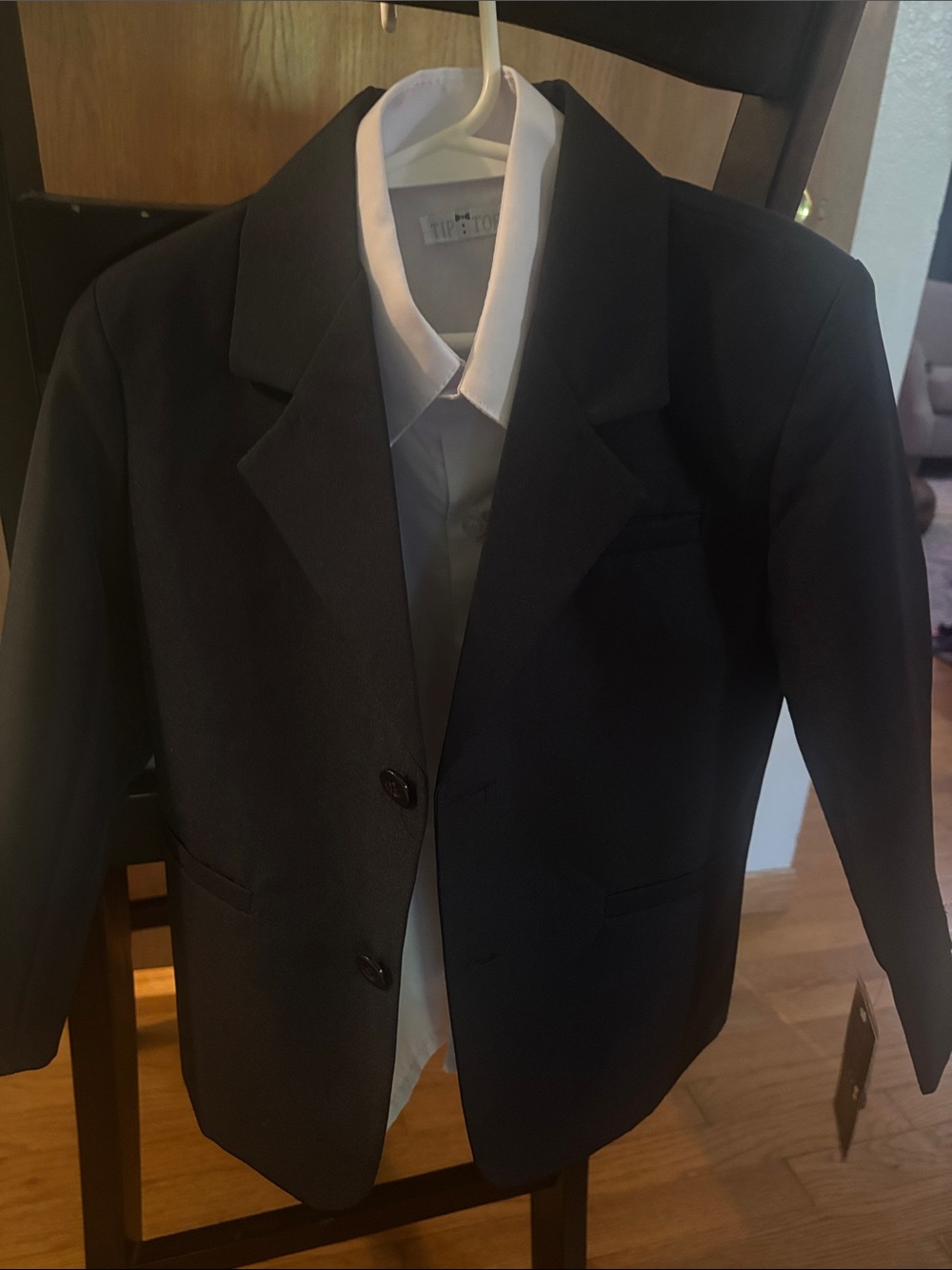 Tip Top Kids Black Blazer with White Shirt